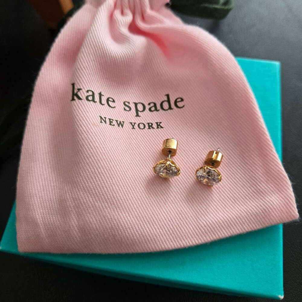 Kate Spade That Sparkle Round Post Earring in Gold